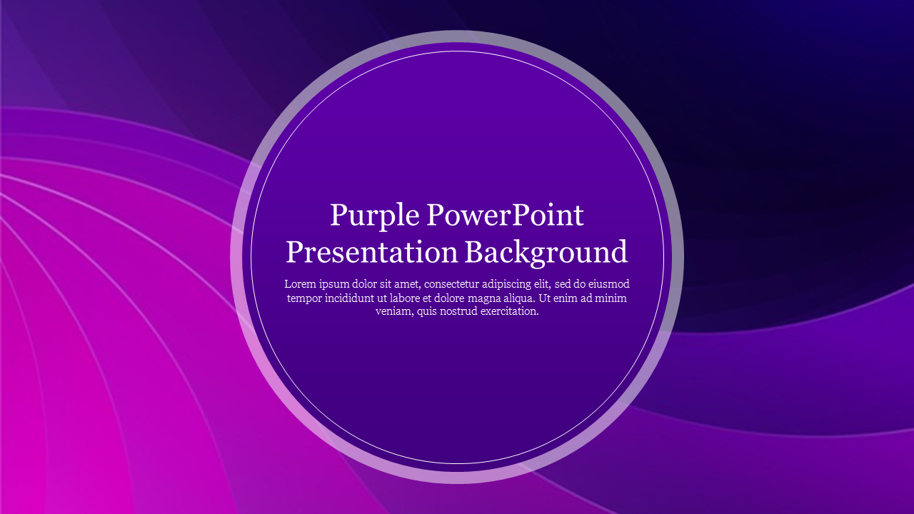 Purple PowerPoint Presentation Background